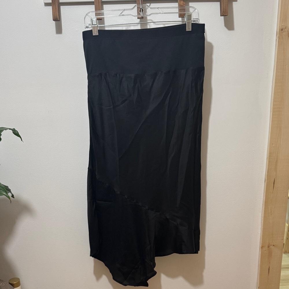 Anthropologie Black Asymmetrical Skirt